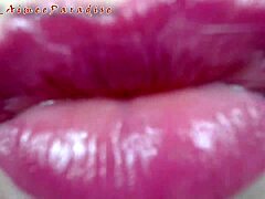 Mature slut with purple hair and huge tits fingers herself hard