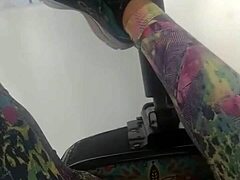 filming my babe’s hidden big tits while she teases