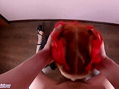 Chinese Cosplay Cutie in Heels Takes Huge Face Load