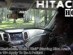 nonnude teen’s teasing car masturbation
