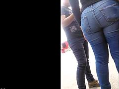 Teen Latina’s Big Ass in Tight Jeans