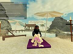 blonde’s daring roblox anal tease