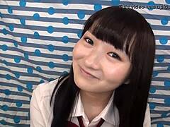 Japanese amateur gives sloppy blowjob with toys in bedroom