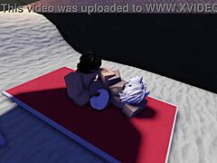roblox slut caught and taken on public beach