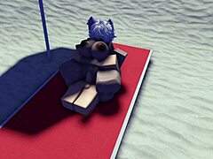 roblox slut caught and taken on public beach
