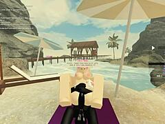 blonde’s daring roblox anal tease