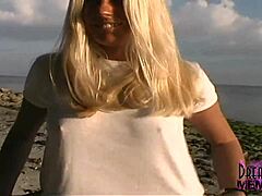 i watched an all-natural blonde strip bare at the park