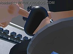 Roblox fun with blowjob at the gym