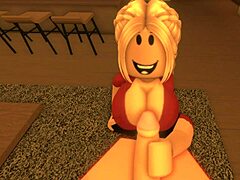 my roblox girl sucking his tiny royal cock