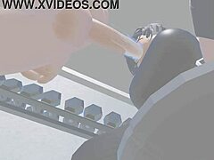 Roblox fun with blowjob at the gym