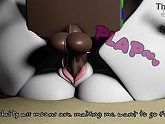 Girl's addiction to massive cock in roblox