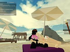 blonde’s daring roblox anal tease