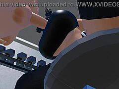 Roblox fun with blowjob at the gym