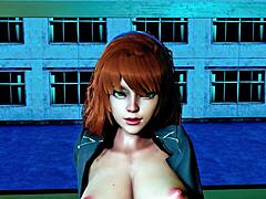Redhead’s daring creampie in animated academy