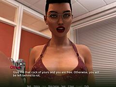 Alternative punishment with Olivia’s ebony pussy ending