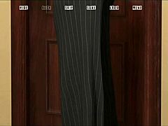 Curvy Fat Babe Dominates in 3D Game House