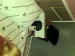 Blonde gets pounded doggystyle with rough spanks