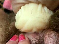 big clit pulsing in closeup climax