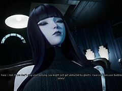 gothic witch teases with seductive foot play training