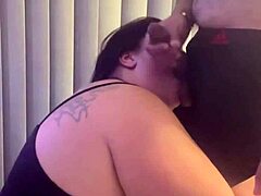 sucking my favorite big cock for facial cumshot