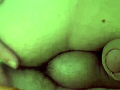 Solo amateur achieves intense anal climax with dildo