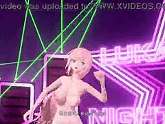 Megurine Luka's Daring Nude Fever Display