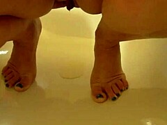 Milf caresses anal and exposes inner pussy