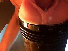 fleshlight pounding hard in raw amateur action