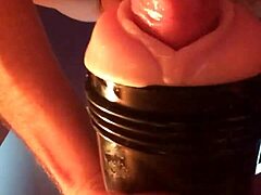 fleshlight pounding hard in raw amateur action