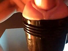 fleshlight pounding hard in raw amateur action