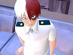 my wild todoroki birthday threesome hentai fun