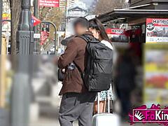 Hot Spanish Nuria Picks Up Guys for Street Fuck