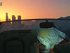 gta 5 franklin bangs a hooker in car