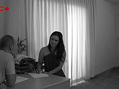 Brunette teen Charlotte Vale swallows a massive cum load after hardcore fucking.