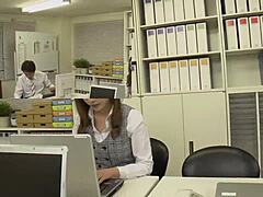 i got taken by my drunk boss in an empty office - nana ueyama 1