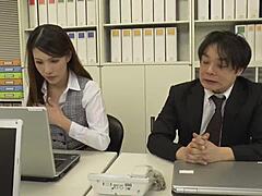 i got taken by my drunk boss in an empty office - nana ueyama 1