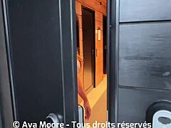 Wanna see a cute French girl finger and dildo her pussy in every room of her chalet?