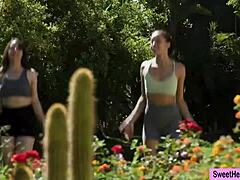 Nasty Lesbian Trainer Dominates Client with Face Sitting