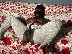 Aqua Ebony Squirting Hard With Toys in Homemade Clip