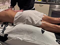 Oil massage turns into wet pussy orgasm explosion.