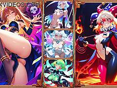 i'm obsessed with these anime battle babes in wild action