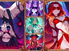 i'm obsessed with these anime battle babes in wild action