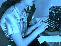 Check this out! Vintage London secretary in retro action!