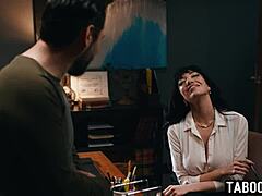 see this naughty latina milf little puck seduce a huge cocked director