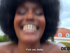 man, i got into debt4k mess but this hard ebony cock outdoors saved me