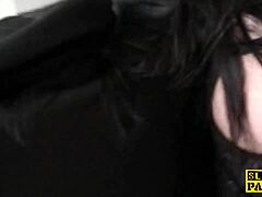 bigtitted brit sub gets humiliated and roughed up by maledom