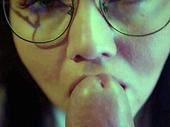 naughty woman masters sloppy blowjob for lovers