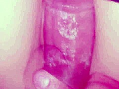 See this adorable slut with a wet pink pussy in action