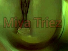 Miya Triez Teases with Slow Strip for Wild Action