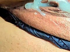 Fat BBW delivers epic blowjob and creampie with black cock